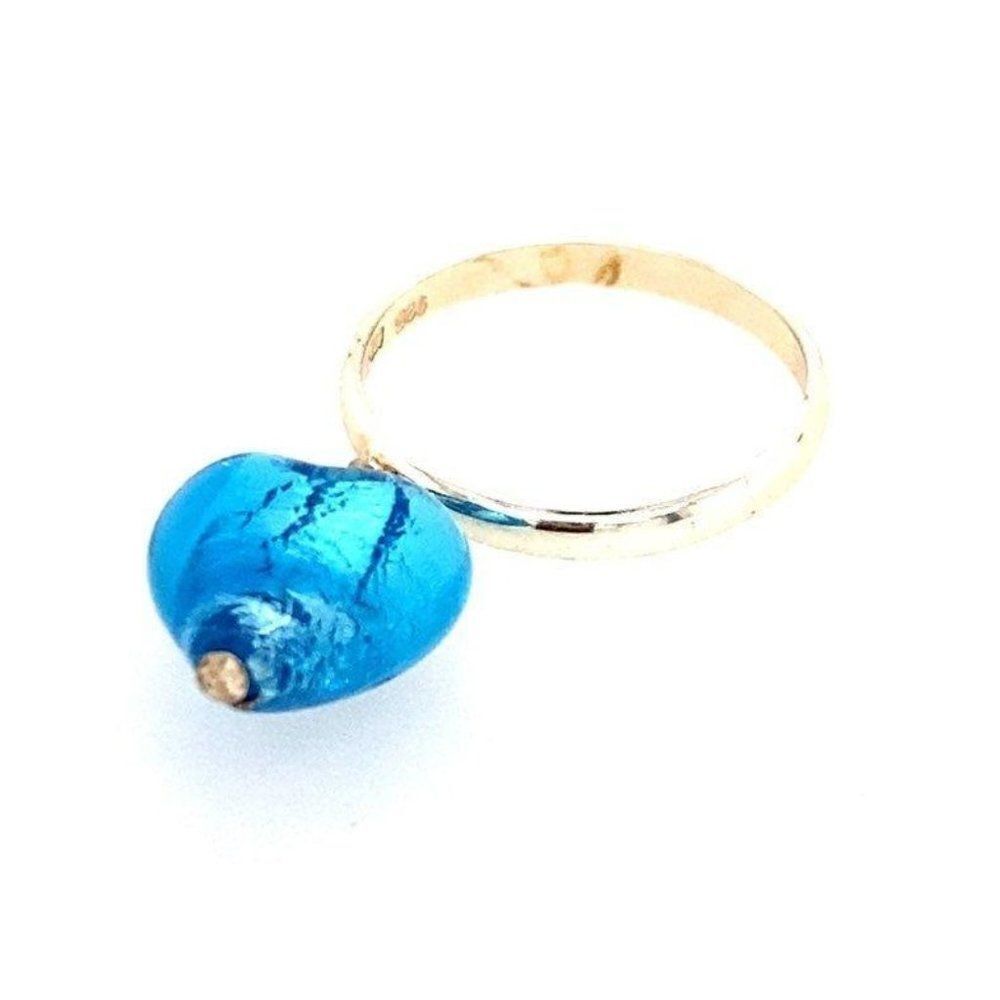 ‎Silver Heart Dangle Ring